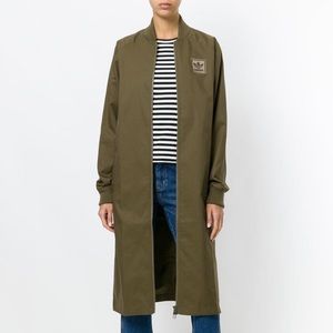 ADIDAS Originals Cotton Extra Long Bomber Jacket